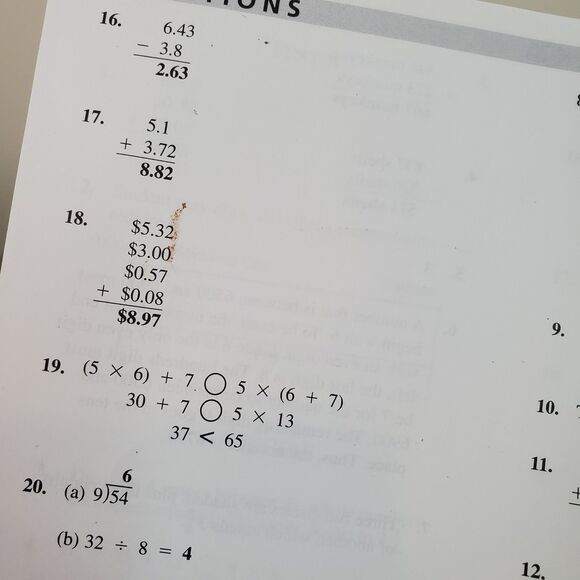 Saxon Math Homeschool 5 / 4: Solutions Manual - Paperback - ACCEPTABLE - Picture 15 of 16